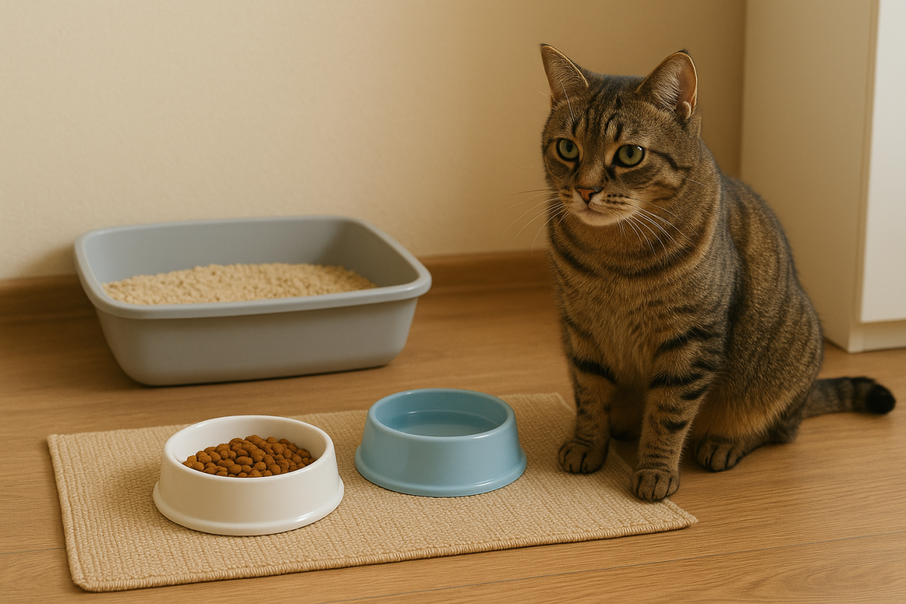 Evde Kedi Bakımı: Mama, Su ve Tuvalet Alanı Nasıl Düzenlenmeli