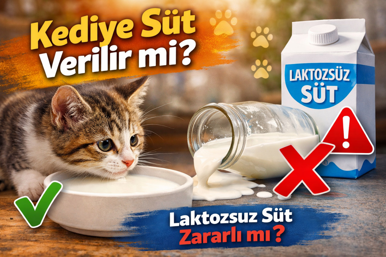 Kediye Süt Verilir mi? Laktozsuz Süt Gerçekten Güvenli mi?