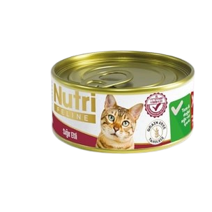 Nutri Feline Tahılsız Sığır Etli Tahılsız Yetişkin Kedi Konservesi 85 gr