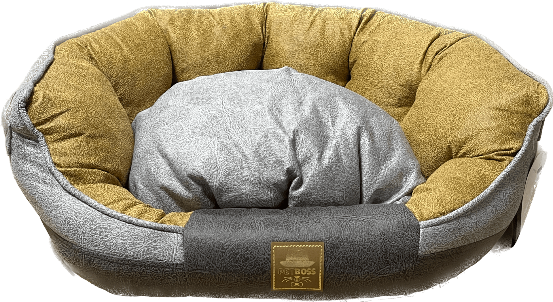 Petboss Yeni Nesil İstiridye İç Mekan S (Gri-Sarı-Antrasit)