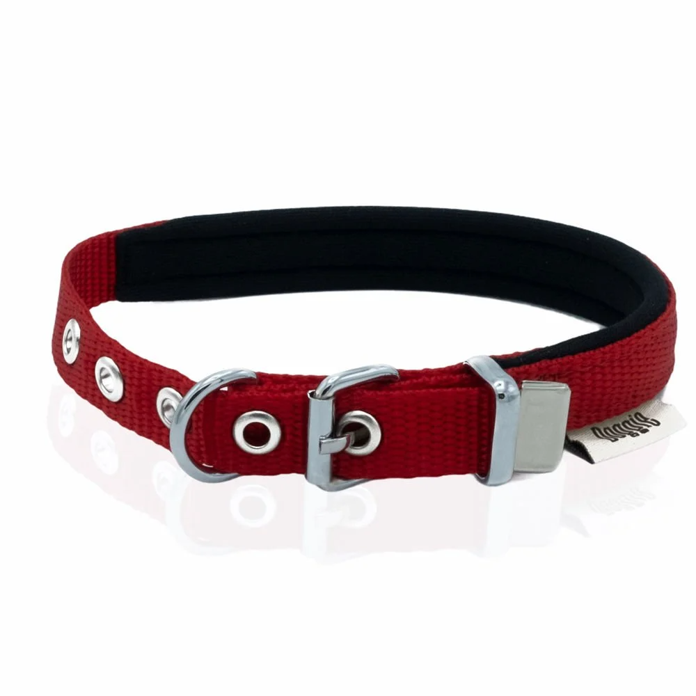 Doggie Konfor Dokuma Boyun Tasması Kırmızı 1,5X20-25Cm