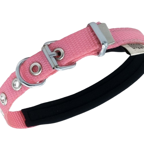 Doggie Konfor Dokuma Boyun Tasması Pembe 1,5X20-25Cm