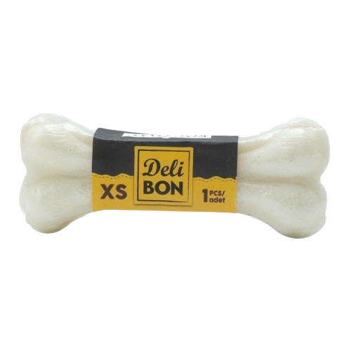 Delibon Deri Pres Kemik 7Cm Xs Boy 1Li Vakum Beyaz 7Cmx1Ad.