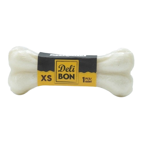 Delibon Deri Pres Kemik 7Cm Xs Boy 1Li Vakum Beyaz 7Cmx1Ad.