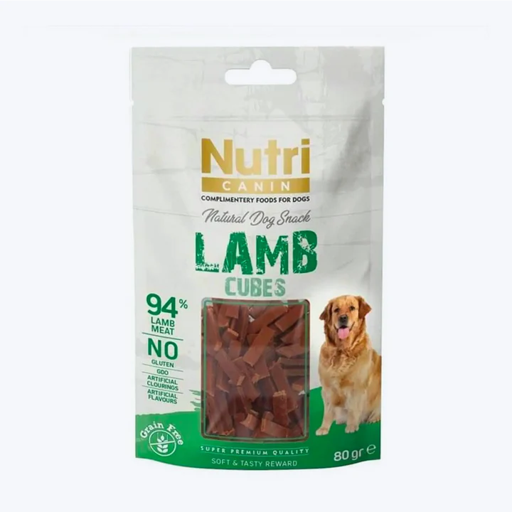 Nutri Canin Kuzulu Küp Tahılsız Köpek Ödül Maması 80 gr