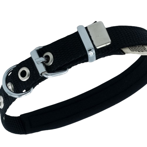 Doggie Konfor Dokuma Boyun Tasması Siyah 1,5X25-30Cm