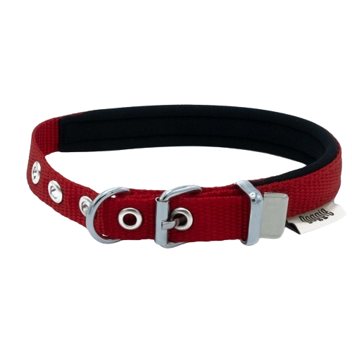 Doggie Konfor Dokuma Boyun Tasması Kırmızı 1,5X25-30Cm