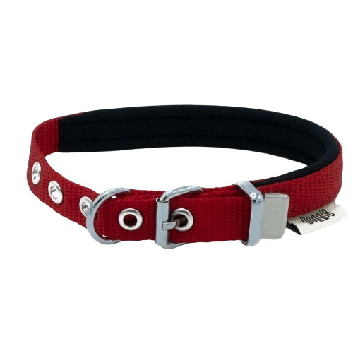 Doggie Konfor Dokuma Boyun Tasması Kırmızı 1,5X25-30Cm