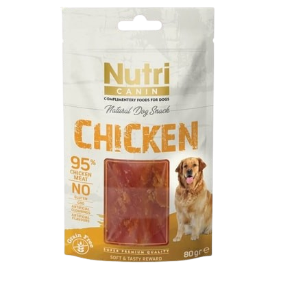 Nutri Canin Tahılsız Tavuk Etli Köpek Ödül Maması 80 gr