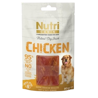 Nutri Canin Tahılsız Tavuk Etli Köpek Ödül Maması 80 gr
