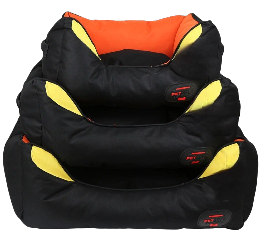 Petboss Yeni Nesil Pet Yatağı Dış Mekan M (Siyah-Turuncu)