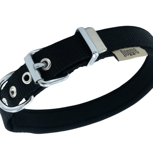 Doggie Konfor Dokuma Boyun Tasması Siyah 2X30-35Cm