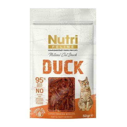 Nutri Feline Ördekli Tahılsız Kedi Ödül Maması 50 gr