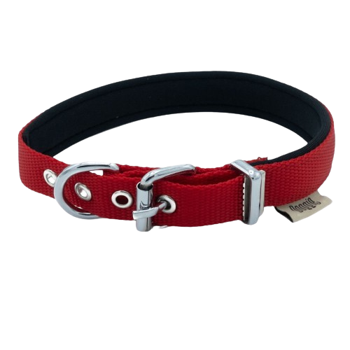 Doggie Konfor Dokuma Boyun Tasması Kırmızı 2X30-35Cm