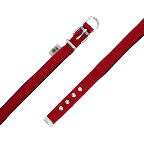 Doggie Konfor Dokuma Boyun Tasması Kırmızı 2X30-35Cm