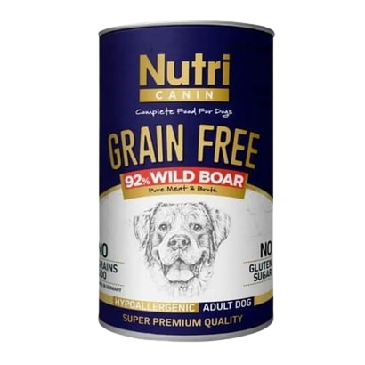 Nutri Canin Tahılsız Yaban Domuzlu Yetişkin Köpek Konservesi 400 Gr