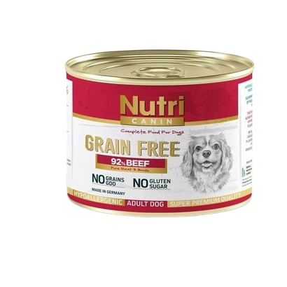 Nutri Canin Tahılsız %92 Sığır Etli Küçük Irk Yetişkin Yaş Köpek Maması 200 gr