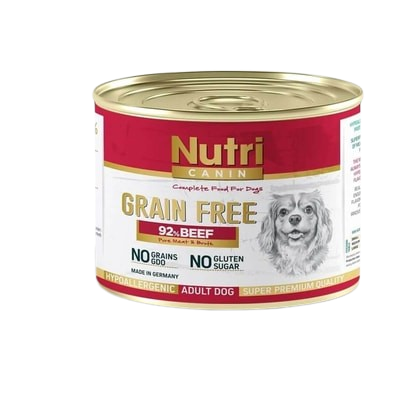Nutri Canin Tahılsız %92 Sığır Etli Küçük Irk Yetişkin Yaş Köpek Maması 200 gr