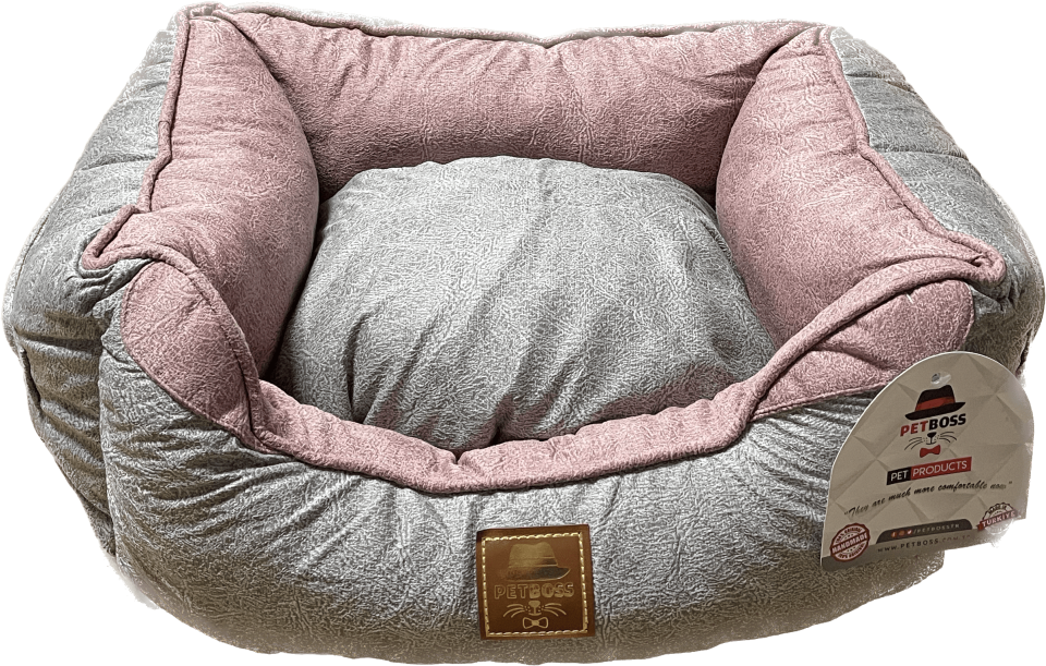 Petboss Yeni Nesil Pet Yatağı İç S (Pembe-Gri) STD