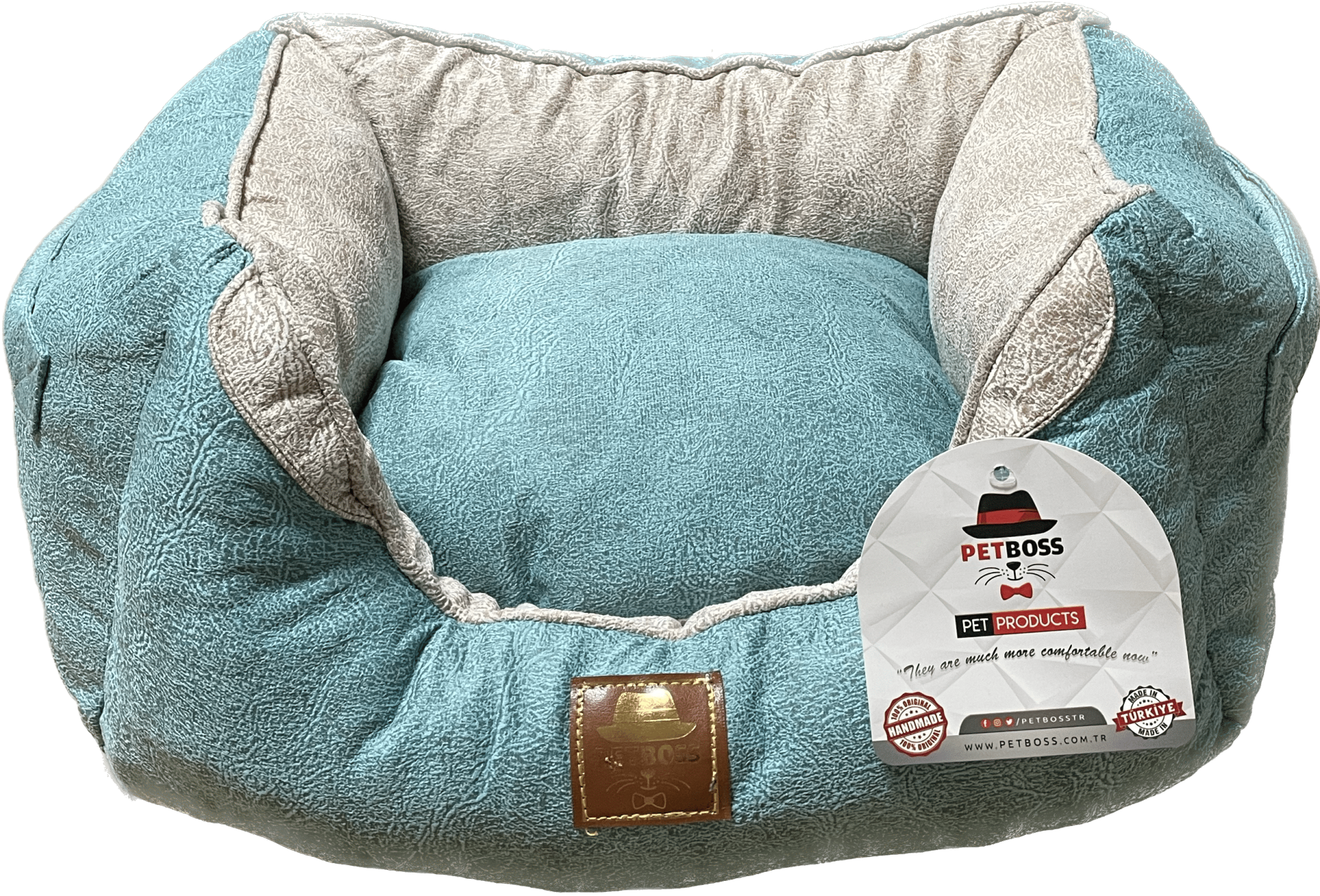 Petboss Yeni Nesil Üçlü Set İç S (Turkuaz-Bej)