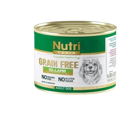 Nutri Canin Tahılsız Kuzu Etli Yetişkin Köpek Konservesi 200 gr