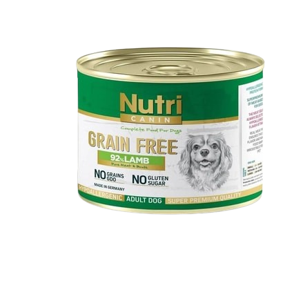 Nutri Canin Tahılsız Kuzu Etli Yetişkin Köpek Konservesi 200 gr