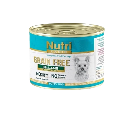 Nutri Canin Tahılsız %92 Kuzu Etli Yavru Köpek Konservesi 200 gr