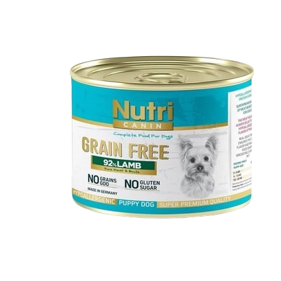 Nutri Canin Tahılsız %92 Kuzu Etli Yavru Köpek Konservesi 200 gr