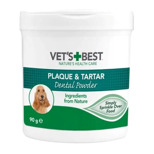 Vets Best Köpekler Için Deniz Ve Spirulina Yosunu Özlü Plak Ve Tartar Önleyici Ağız Bakım Tozu 90g