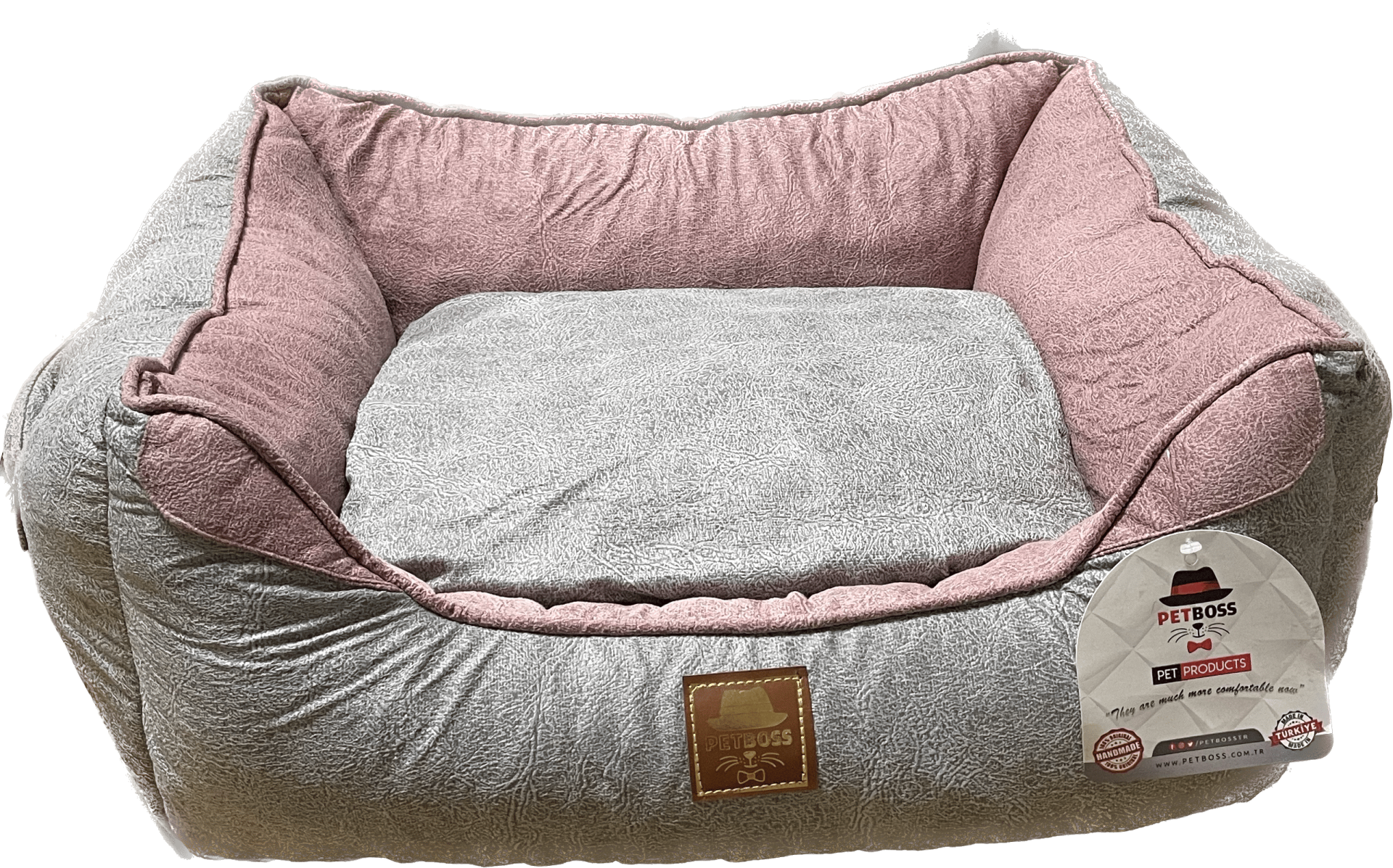 Petboss Yeni Nesil Üçlü Set İç M (Pembe-Gri)