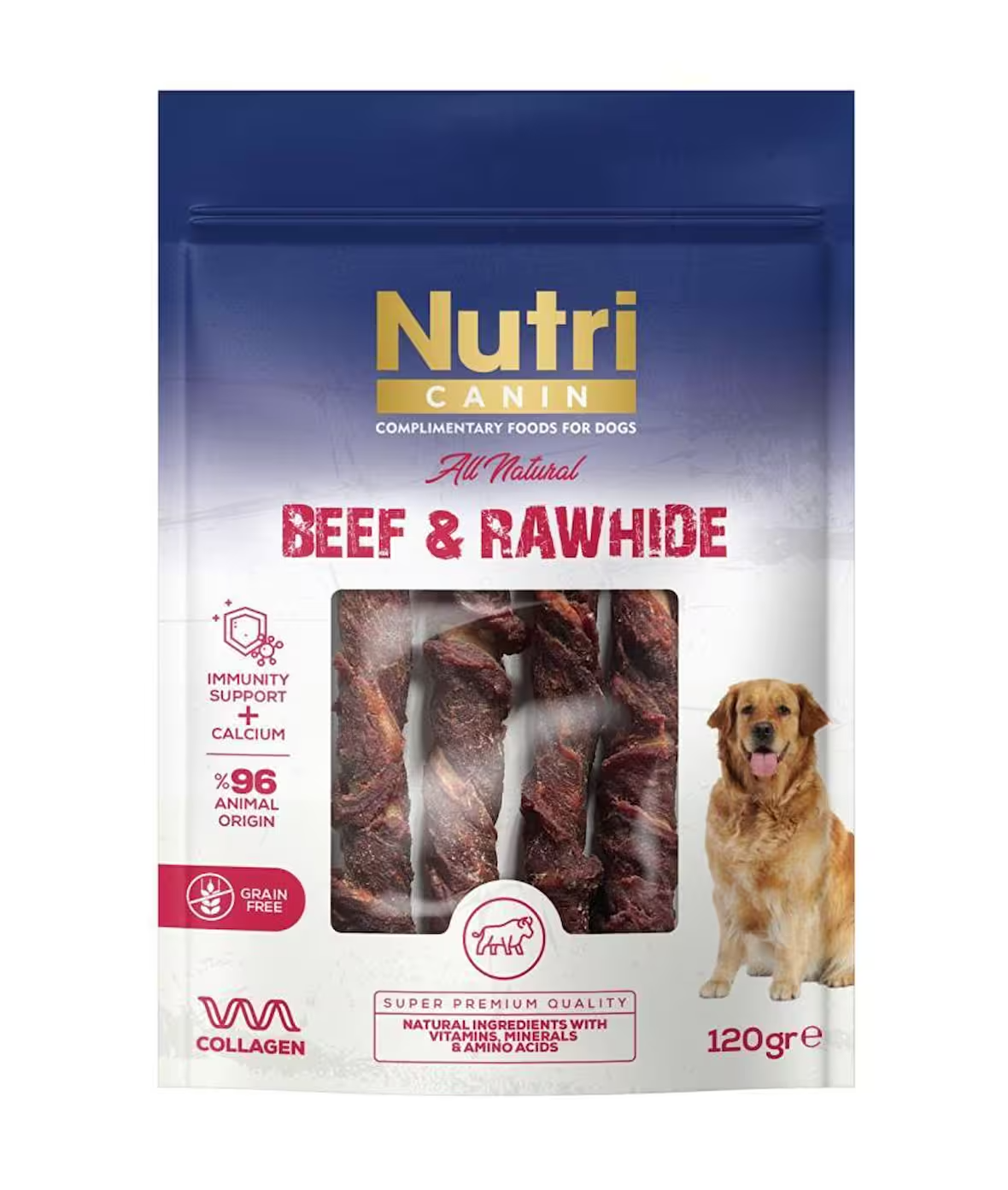 Nutri Canin Sığır Etli Sargılı Kemik 120 g