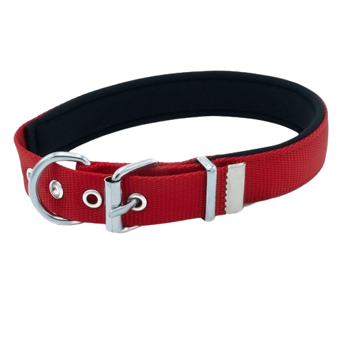 Doggie Konfor Dokuma Boyun Tasması Kırmızı 2,5X37-45Cm