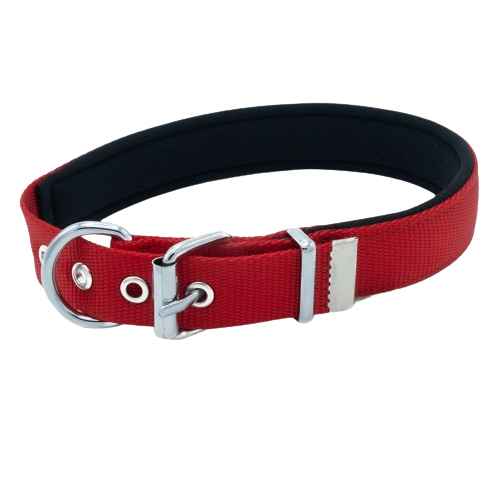 Doggie Konfor Dokuma Boyun Tasması Kırmızı 2,5X37-45Cm