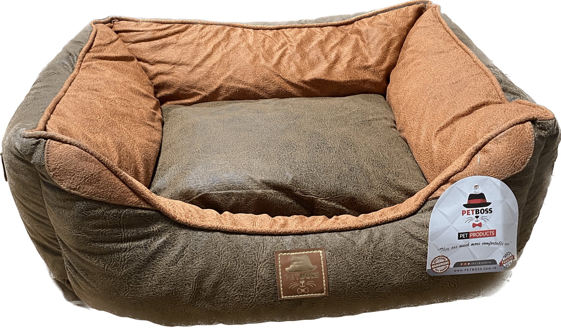 Petboss Yeni Nesil Pet Yatağı İç M (Turuncu-Kahverengi)