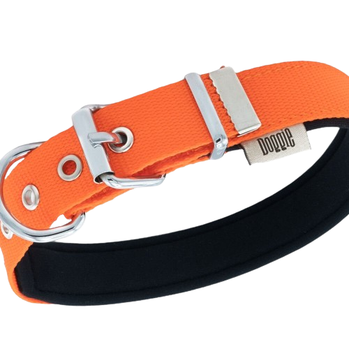 Doggie Konfor Dokuma Boyun Tasması Turuncu 2,5X37-45Cm