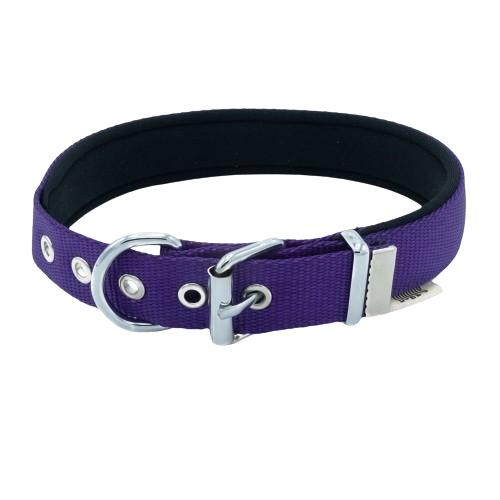 Doggie Konfor Dokuma Boyun Tasması Mor 2,5X37-45Cm