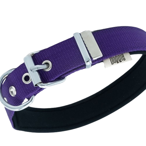 Doggie Konfor Dokuma Boyun Tasması Mor 2,5X37-45Cm