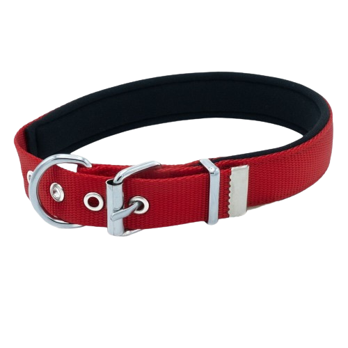 Doggie Konfor Dokuma Boyun Tasması Kırmızı 2,5X42-50Cm