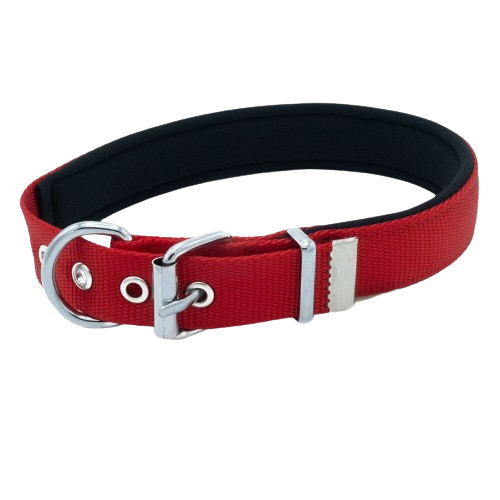 Doggie Konfor Dokuma Boyun Tasması Kırmızı 2,5X42-50Cm