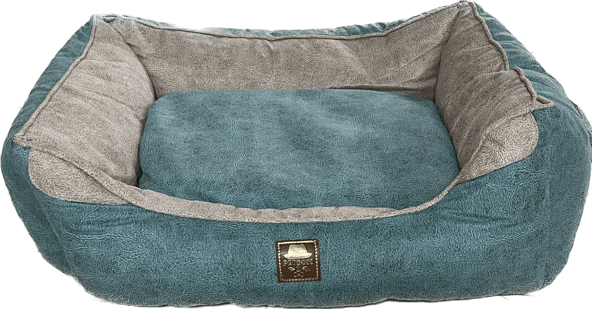 Petboss Yeni Nesil Pet Yatağı İç L (Turkuaz-Bej)