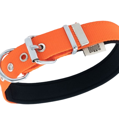 Doggie Konfor Dokuma Boyun Tasması Turuncu 2,5X42-50Cm