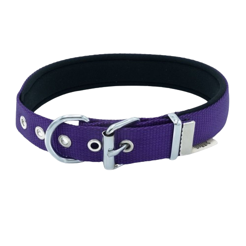 Doggie Konfor Dokuma Boyun Tasması Mor 2,5X42-50Cm