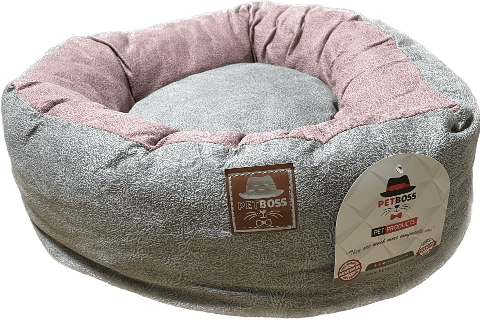 Petboss Çift Taraflı Simit (Gri-Pembe)