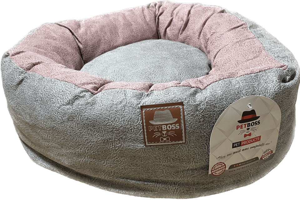 Petboss Çift Taraflı Simit (Gri-Pembe)