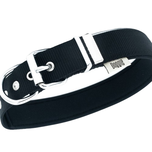 Doggie Konfor Dokuma Boyun Tasması Siyah 3X42-50Cm