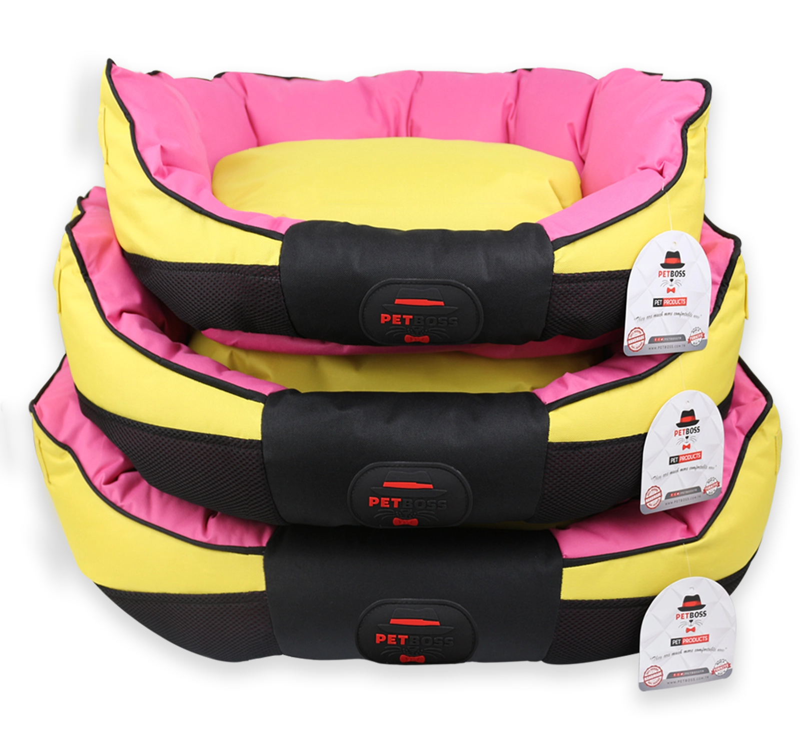 Petboss Yeni Nesil İstiridye Dış Mekan S (Sarı-Pembe)