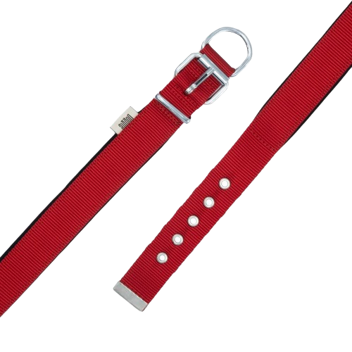 Doggie Konfor Dokuma Boyun Tasması Kırmızı 3X42-50Cm