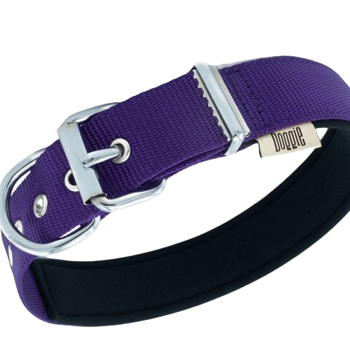 Doggie Konfor Dokuma Boyun Tasması Mor 3X42-50Cm