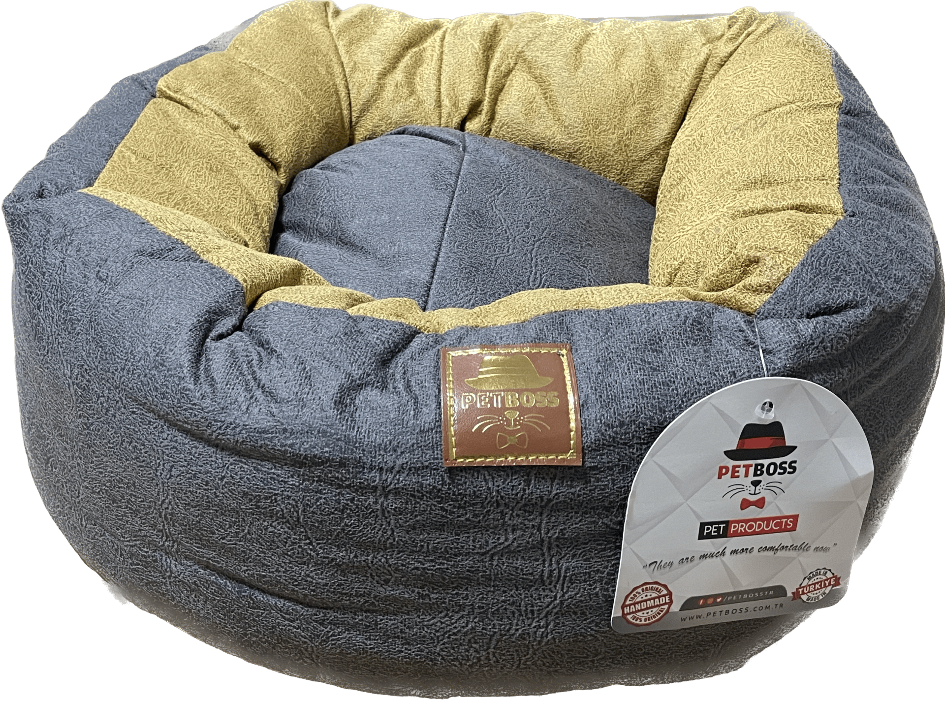 Petboss Çift Taraflı Simit (Antrasit-Sarı)