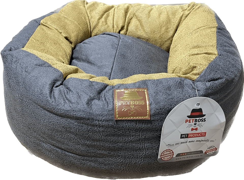 Petboss Çift Taraflı Simit (Antrasit-Sarı)